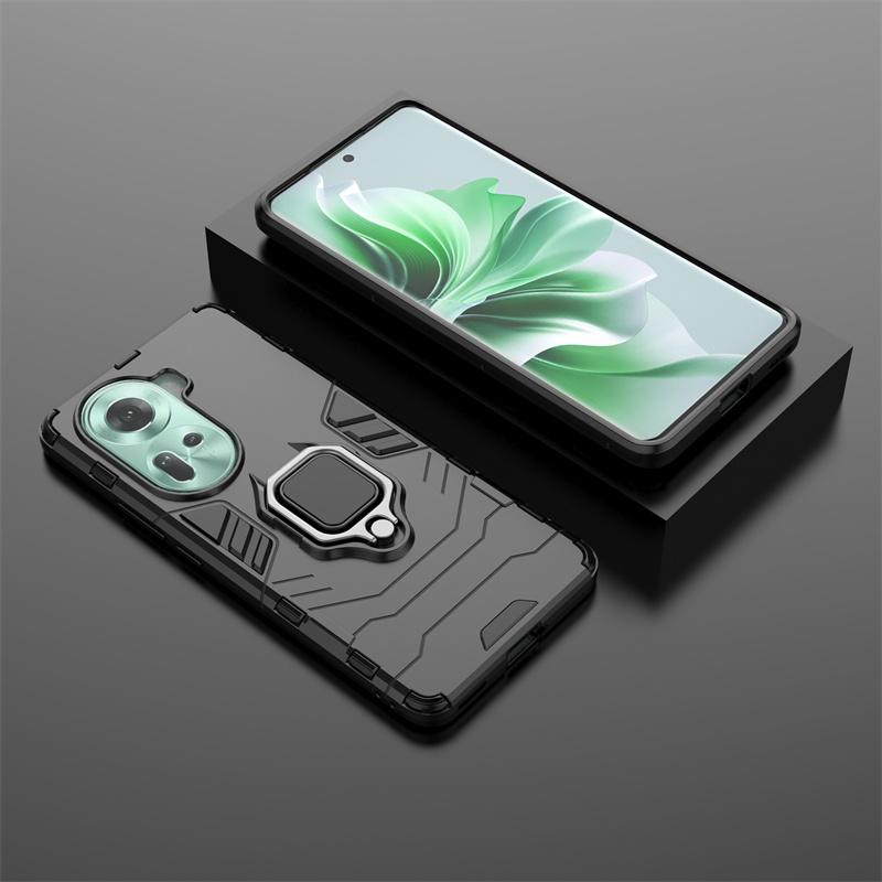 Для Oppo Reno 11 5G Чехол Противоударная Подставка Магнит Броня Чехлы для Телефона для Oppo Reno11 5G Global CPH2599 6.7" Задняя Крышка Fundas