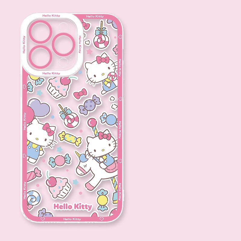 Cute Hello Kitty Transparent Casing For Xiaomi Redmi Note 15 Pro 15C 5G 14C Note 14 13 12 Pro Plus 13C 12C A5 5G 4G Case Cover