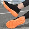 Fashion Outdoor Casual Running Shoes Men Slip-On Knitted Socks Sneakers Breathable Lightweight Mesh Lazy Shoes Easy Wear Rubber Outsole