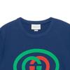 Gucci Футболки Мужские Темно-синие С круглым вырезом Умеренные 565806-XJBAU-4397