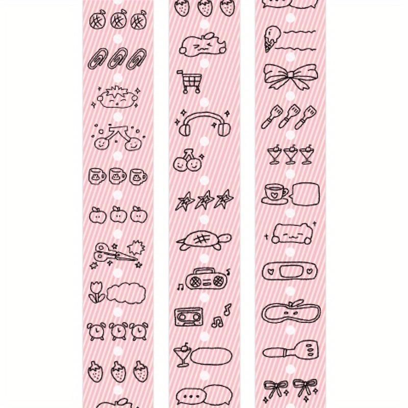 Mr. Paper,cute Graffiti Style Writable Label Stickers,decorative Scrapbook Notebook Phone Case Reading Label Stickers,360cm/roll