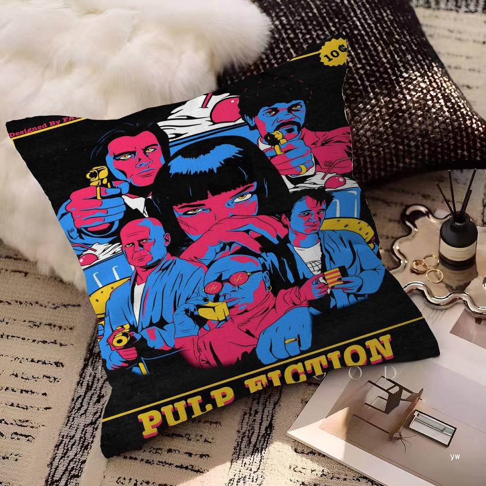 Classic Movie Pulp Fiction Personalized Pillow Cover Kids Bedroom Wild Party Decor Pillowcase kid Birthday shower Gift