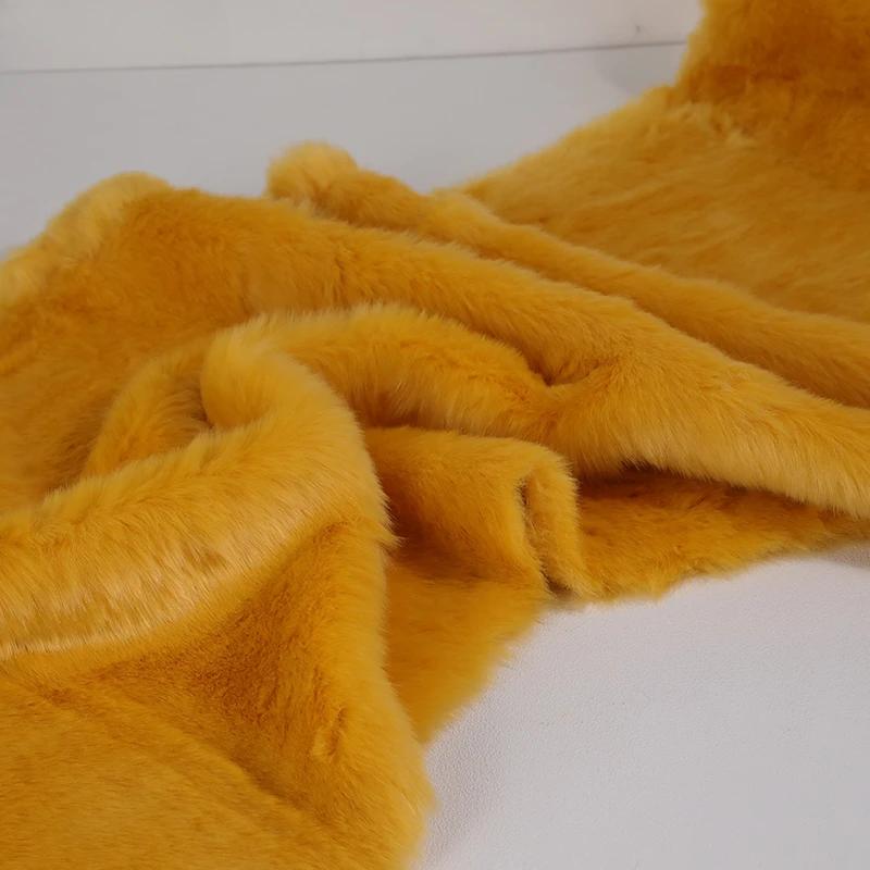 50x180cm Flush Artificial Fur Thickened Imitation Fox Fur Grass Faux Fur Fabric for Counter Decoration Carpet Clothes Scarves