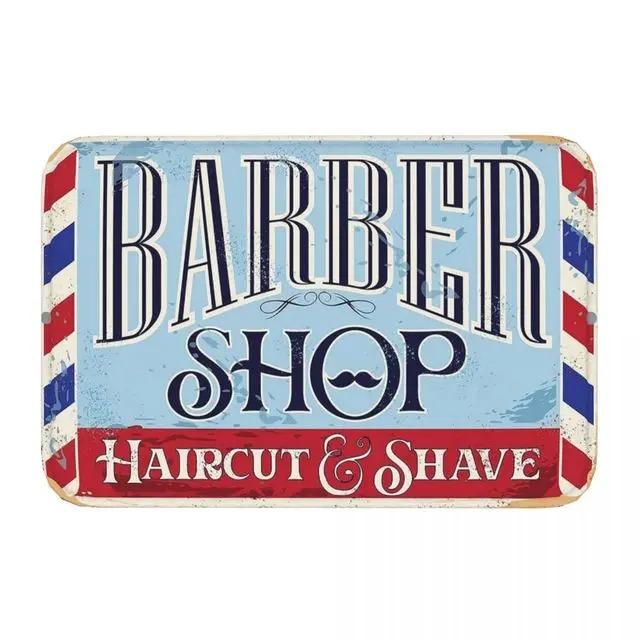 Коврик для парикмахерской Приветственный придверный коврик Балкон Крытый Коридор Веранда Вход Ковер для пола Моющийся Аксессуары для ванной кухни Коврик