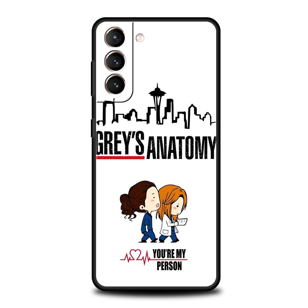 Чехол для телефона Grey's Anatomy "Ты мой человек" для Samsung Galaxy S24 S23 S22 S20 Ultra S21 FE 5G S10 S9 Plus S10E S8 Мягкий чехол