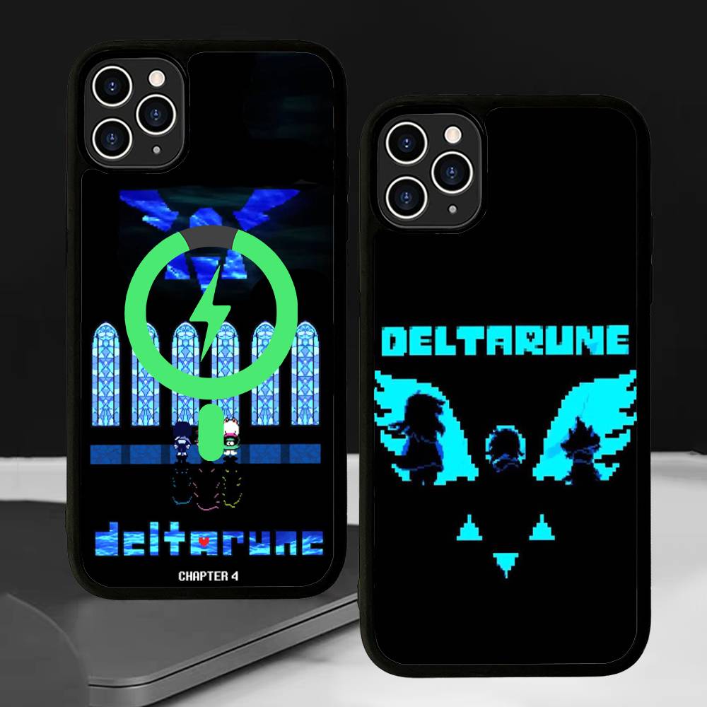 D-Deltarune Ральсей Для Magsafe Магнитный Чехол Для Телефона Беспроводная Зарядка PC+TPU Для iPhone 11 12 13 14 15 16 17 Pro Max Plus