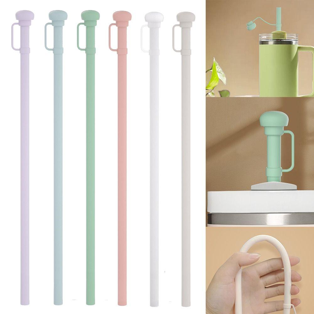 Reusable Silicone Straws Drinking Tube for Stanley 40 Oz 30 Oz Cup Tumbler for Kitchen & Bar
