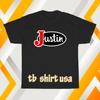 Новая футболка JUSTIN BOOTS с логотипом, унисекс, смешная, размеры от S до 5XL