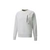 Protec.t Crew Neck Sweatshirt With Front Zip Pocket Men Tops Light-Grey 534404-09