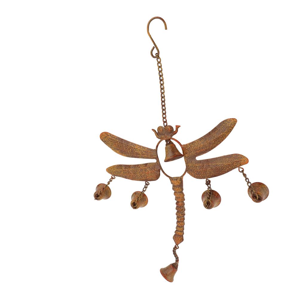 Колокольчик ветра «Стрекоза» с колокольчиками, железный, изысканный, простая установка, колокольчик ветра «Стрекоза» H