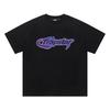 Cross-border new graffiti letter printing European and American street trendy brands loose and versatile casual men's and women's short-sleeved round