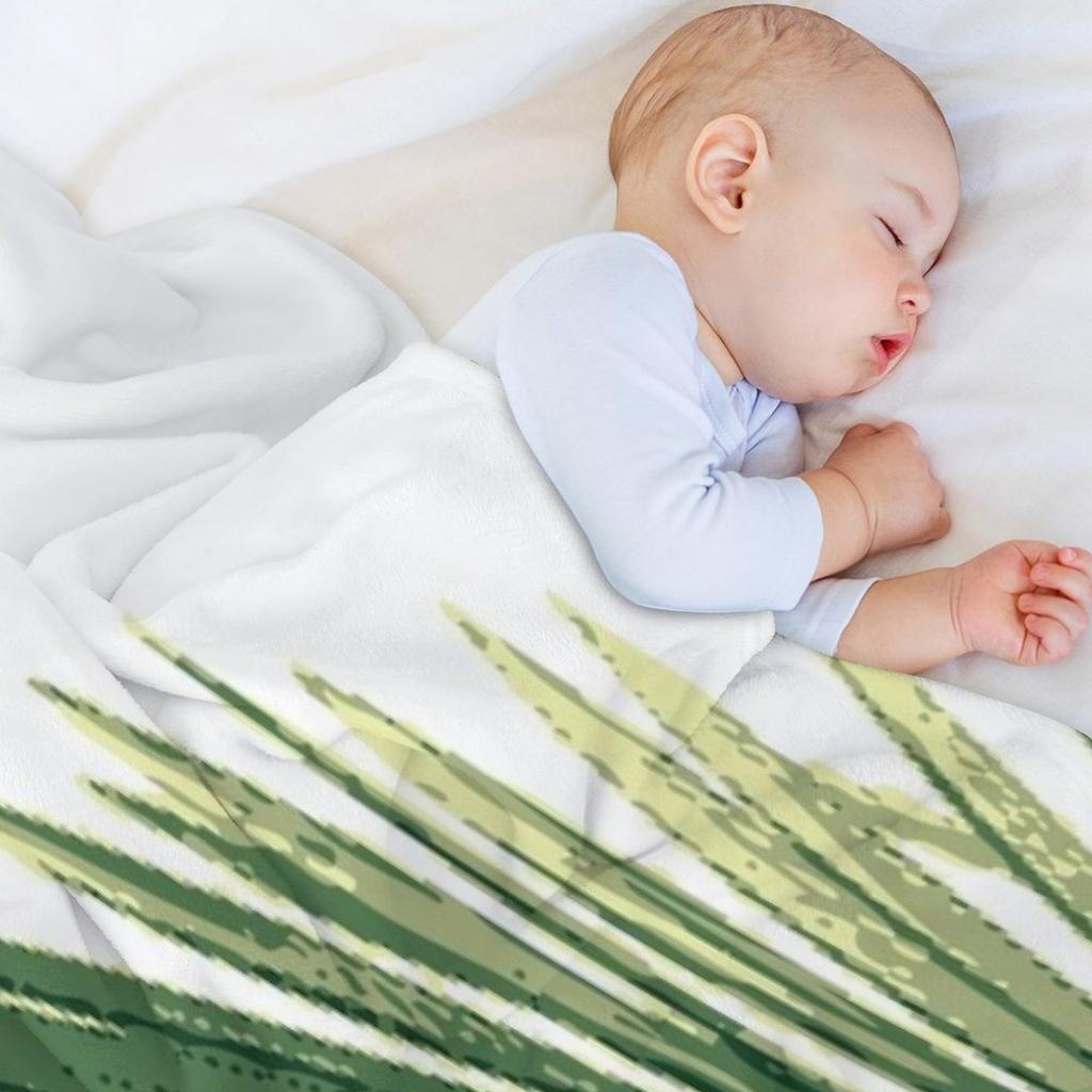 Tropical Palm Leaves Throw Blanket Camping Luxury for babies Sofa Throw Blankets