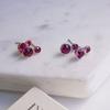 E407 Fuchsia Austrian Genuine Crystal Earrings