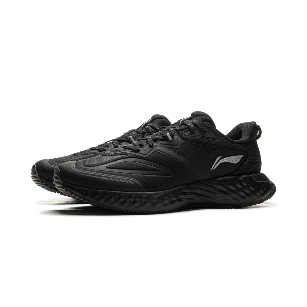 Li Ning Protective Cloud Cushioning Rebound Boost Comfortable Wrap Non-Slip Wear-Resistant Low-Top Running Shoes Men Running Shoes Black ARSU057-1