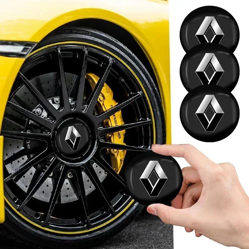 4pcs 56mm Car Wheel Center Hub Cap Badge Emblem Decal Wheel Sticker For Renault Megane 2 3 Duster Logan Clio 4 Scenic 2 Captur Z111