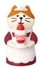 Decor Corporation Concombre Waitress Cat Strawberry Parfait Size Approx. W2.7 D3 H4.8 ZCB-38251