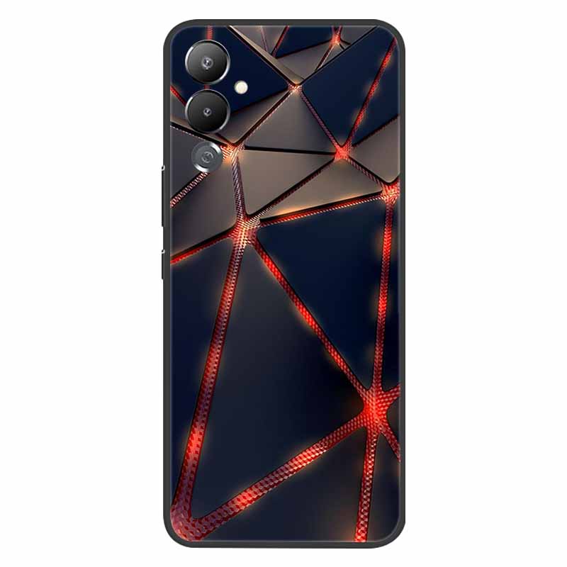 For Tecno Pova 4 Case Pova4 TPU Wolf Cat Marble Silicone Bumper Cover for Tecno Pova 4 Phone Case 6.82 inch 2022 Soft Cover