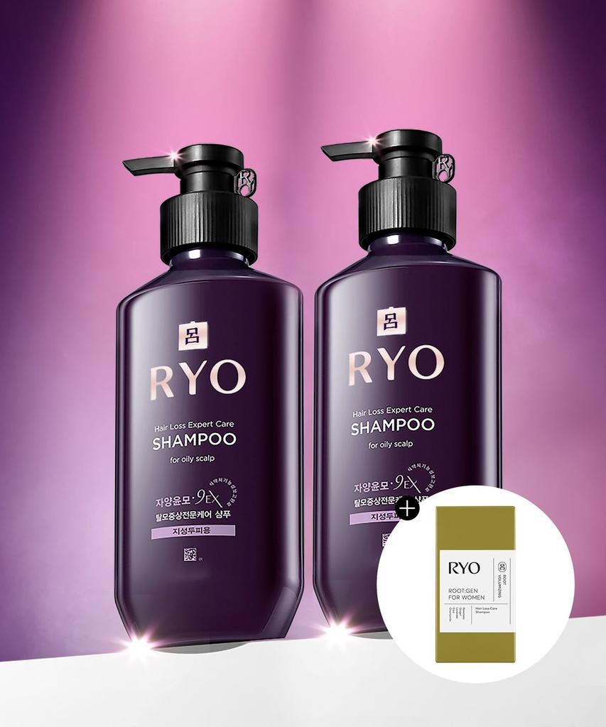 Jayang Yunmo 9EX Hair Loss Treatment Specialized Shampoo for Oily Scalp 400ml 2-Pack