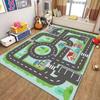 Floor Mat Crawling Traffic Game Mat Soft Toddler Crawling Road Carpet Road Traffic Route Mat  Baby