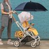 Baby Stroller Children with Adjustable Clamp UV Rotation Protection Sunshade Waterproof 360-degree Umbrella Portable Buggy Sun-proof Parasol