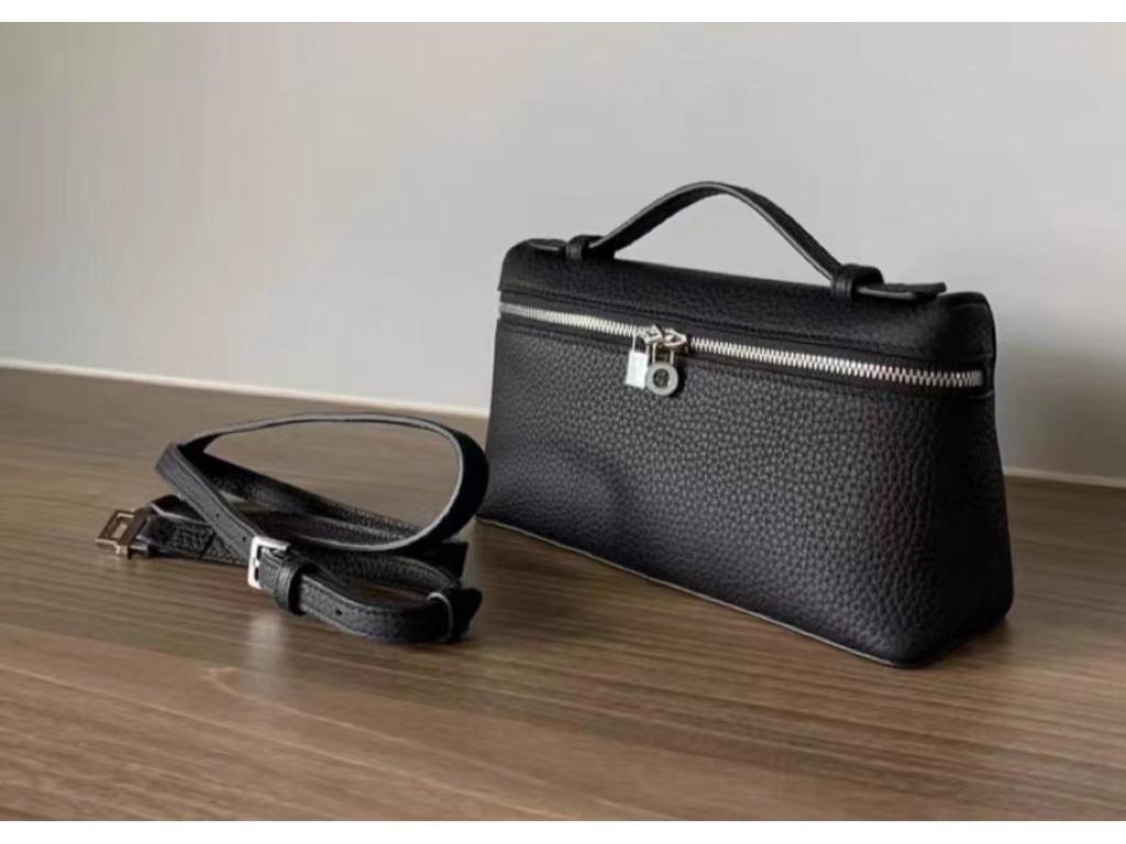 2024 женская сумка через плечо и на плечо из натуральной кожи с зернистой кожей личи - модная сумка и косметичка