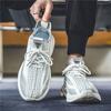 Мужская обувь 2024 лето новая спортивная и повседневная кокосовая мужская обувь сетка летающая тканая беговая увеличение роста нишевая белая обувь трендовая обувь