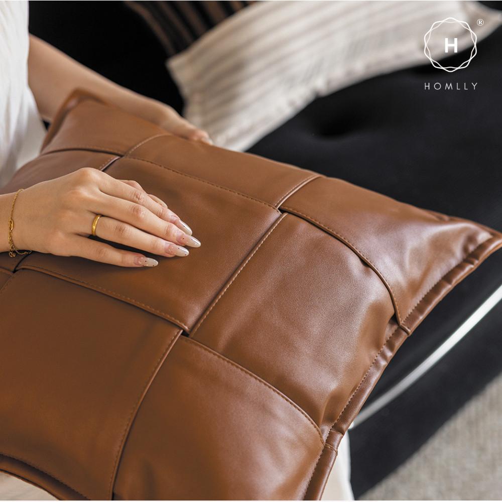 Homlly Noir Monochrome Decorative Pillow Cushion Cover (x2pcs)