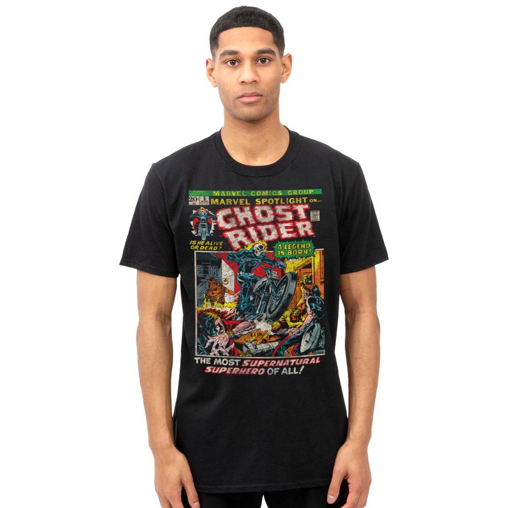Marvel Mens Ghost Rider Is Born T-Shirt
