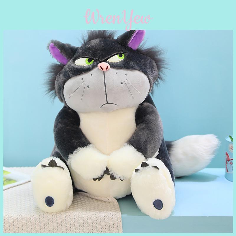 Игрушка-животное Lucife Cat из полипропиленового хлопка, серая, для декора, подарка и демонстрации 30/45/60/80 см