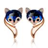 Очаровательные милые серьги-кристаллы в виде лисичек для женщин, модные украшения в корейском стиле