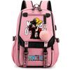Anime One Piece College Computer Backpack Creative Knapsack Versatile Book Bag for Kid Gifts Men Women Travel Bag Leisure Bag Rucksack Mochila