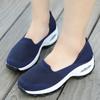 Woman Walking Shoes Slip On Sock Sneakers Lady Girls Nurse Shoe Mesh Air Cushion Platform Loafer Soft Fashion Casual Shoes 1905
