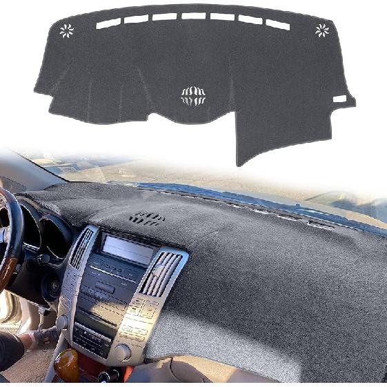 Накладка на приборную панель Подходит для 2004-2006 Lexus RX330, 2007-2009 RX350, 2006-2008 RX400H, Коврик-накладка на приборную панель с отверстиями для центрального динамика(бежевый)