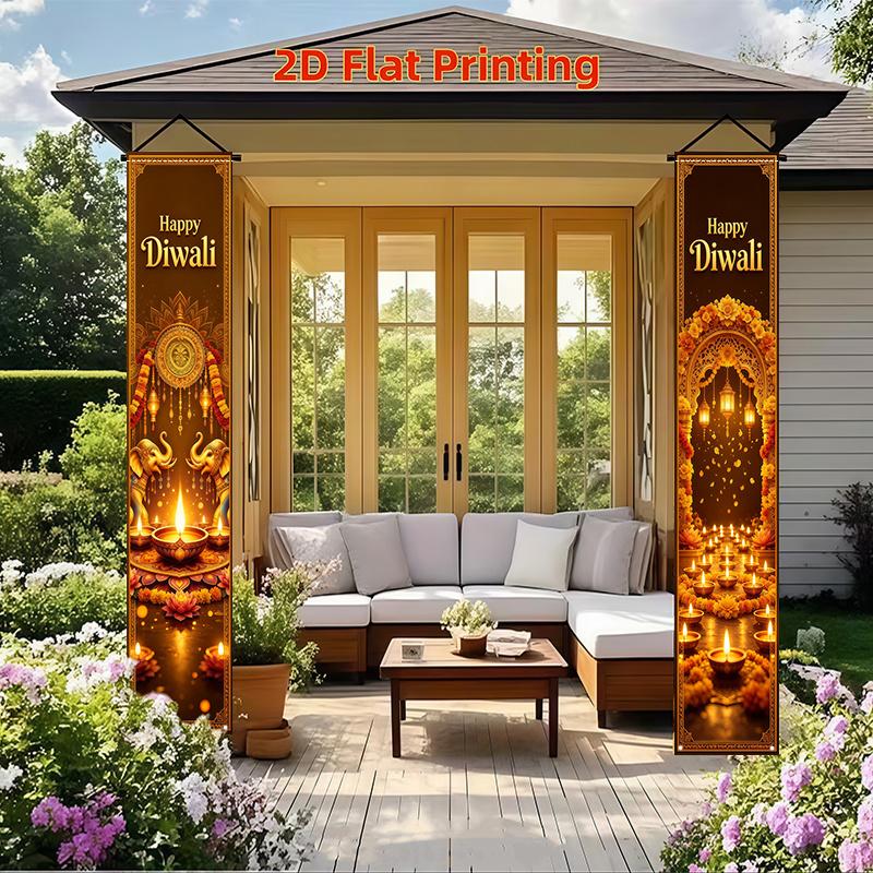 2pcs Christmas & Chinese New Year Elephant Arch Traditional Door Couplet