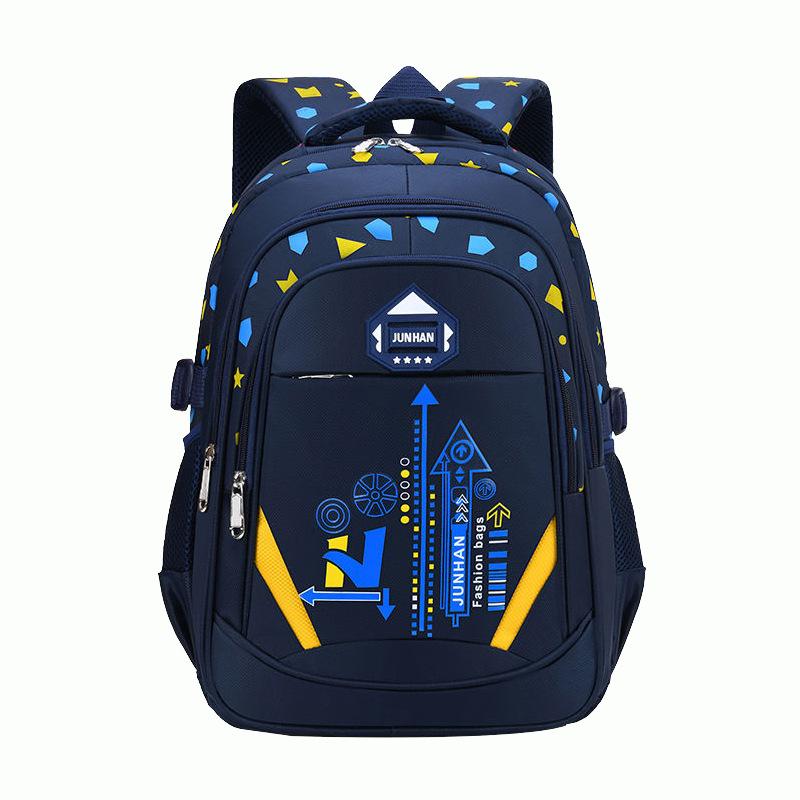 Kid'S Shoulder Bag Geometry Pattern Teen Children Backpack Fashion Schoolbag Boy Girl Backpack Book Bag Waterproof Mochila