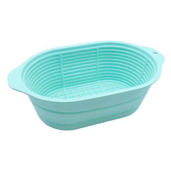 Силиконовые корзины для расстойки хлеба, складная форма для выпечки на закваске, безопасная для духовки, антипригарная круглая овальная корзина для теста для домашних пекарей, более здоровое приготовление хлеба