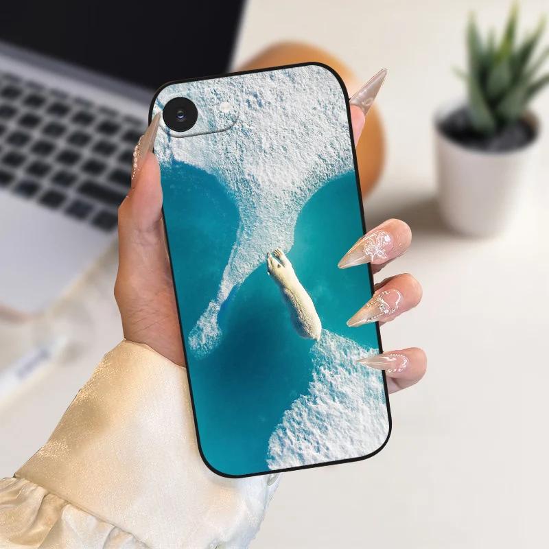 Чехол для iPhone SE4 Модный Цветной Расписной Мягкий Силиконовый Чехол-Бампер Для Apple iPhone 16e 5G A3409 A3408 Ударопрочные Чехлы