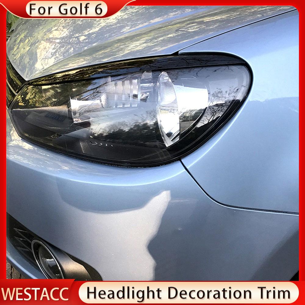 Фара автомобиля, наклейка для бровей, век, накладка для Volkswagen VW Golf 6 MK6 VI GTI GTR GTD 2008-2013