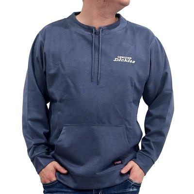 ОРИГИНАЛЬНЫЙ мужской худи Dickies из твила с замшевым воротником-стойкой, размеры M, L, XL, 10001972 (JP, Алфавит, XL, Синий)