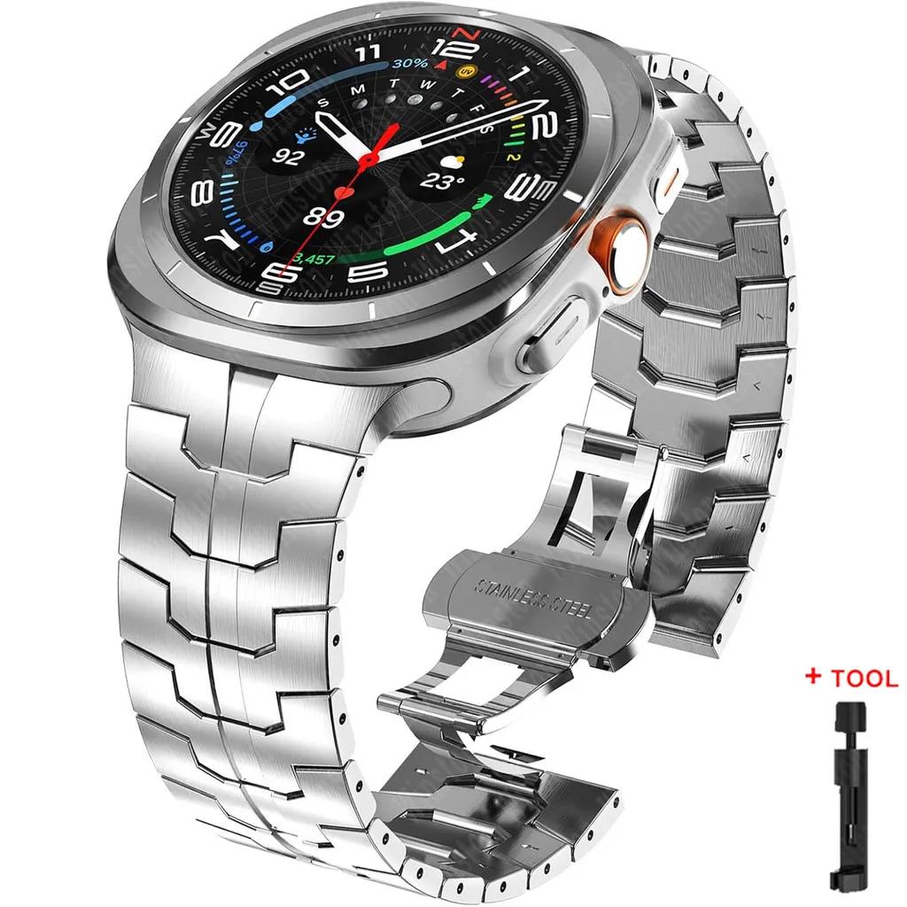 Stainless Steel Metal Bracelet for Samsung Galaxy Watch Ultra 47mm Band for samsung ultra 7 Galaxy Ultra 47MM Wrist Strap Correa