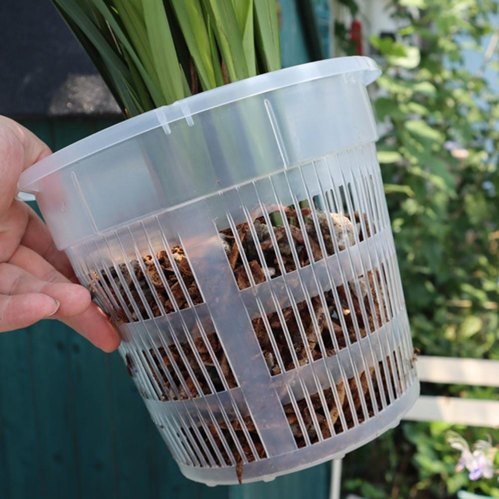 Прозрачные пластиковые горшки Блюдца Пластиковые направляющие для роста корней