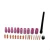 28Pcs TIG Alumina Nozzle Ceramic Cups Torch Accessories Aluminum Rustproof