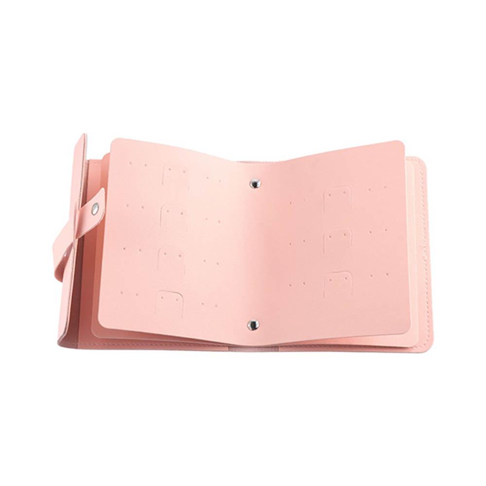 Cortical PU Studs Earrings Storage Boxes Solid Color Earrings for Storing Book  Women