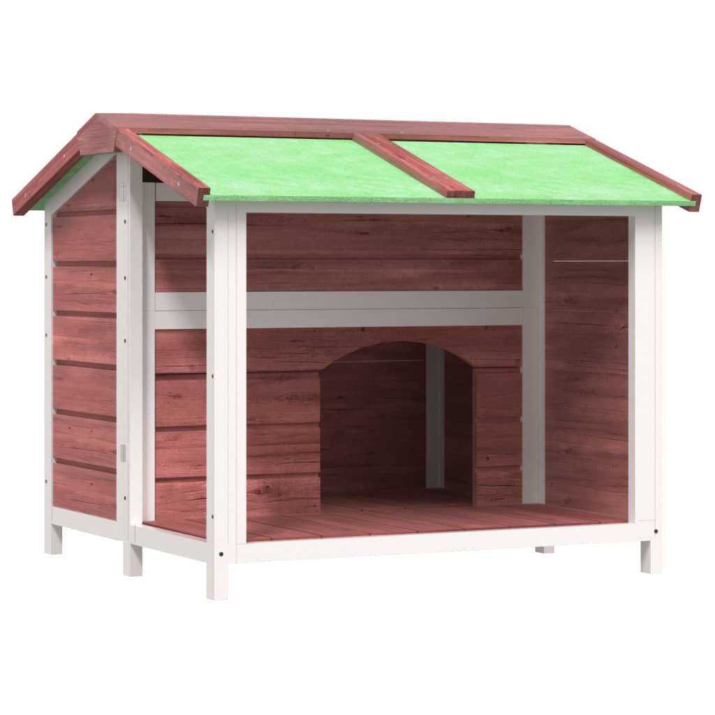 vidaXL Kennel Mocha 96x87x80.5 cm Solid Pine Wood