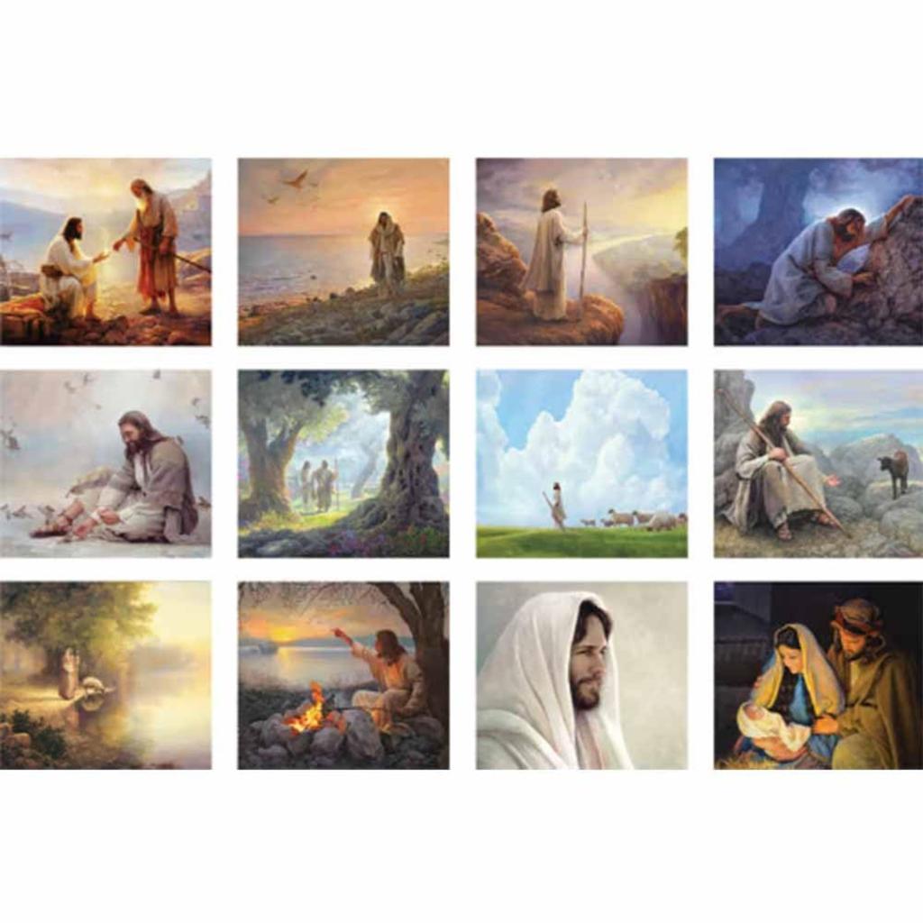 Календарь с живописью на 2026 год, Календарь из плотной бумаги для семейных праздников и подарков