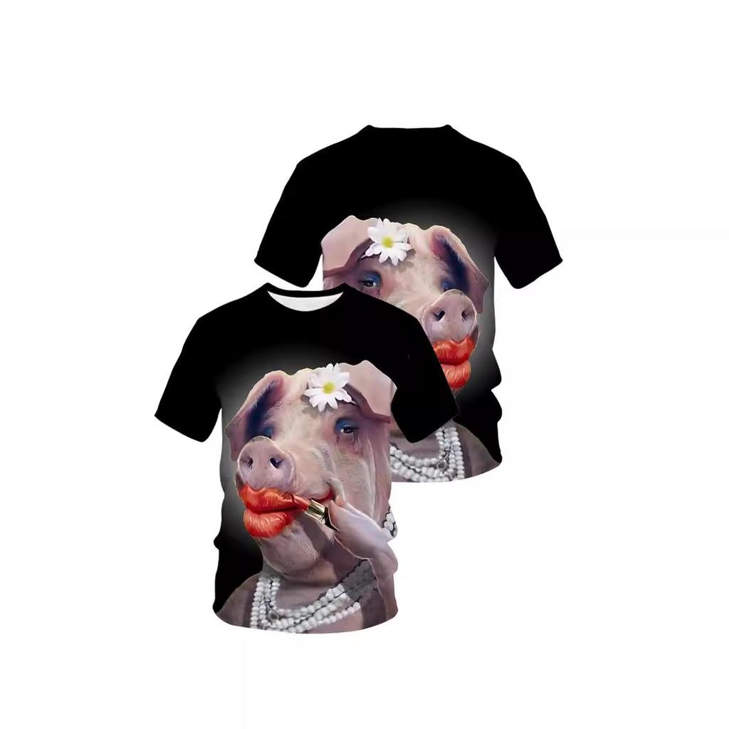 Летние мужские футболки с 3D принтом тигра и дракона, модные повседневные спортивная одежда с круглым вырезом и короткими рукавами, уличная одежда, топы большого размера