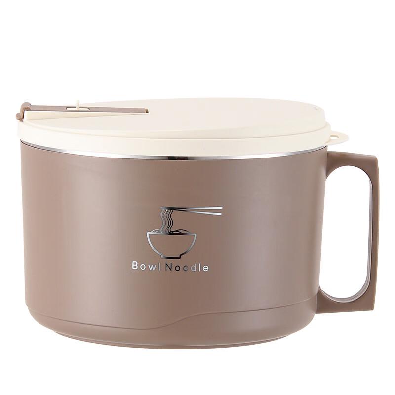 Миска для лапши быстрого приготовления Mishangni из нержавеющей стали 304 с крышкой