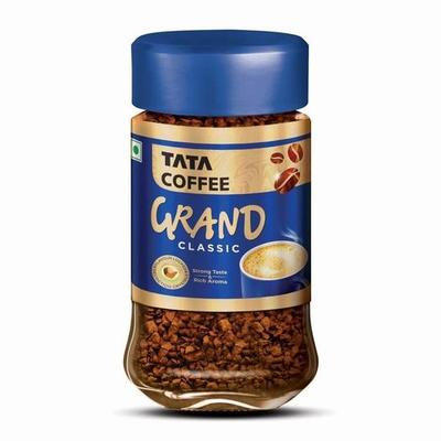 Растворимый кофе Tata Classic, банка 45 г, смесь цикория с насыщенным вкусом и богатым ароматом, с кристаллами декокции с запечатанным вкусом