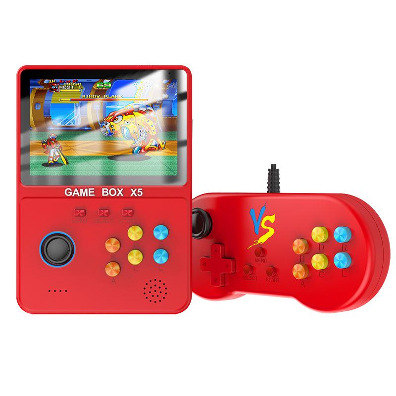 Портативная игровая консоль X5 Retro, внешний аккумулятор X5 Game, портативный внешний аккумулятор, емкость 8000 мАч, 4 дюйма, цветной экран с мягким светом, более 10000 игр