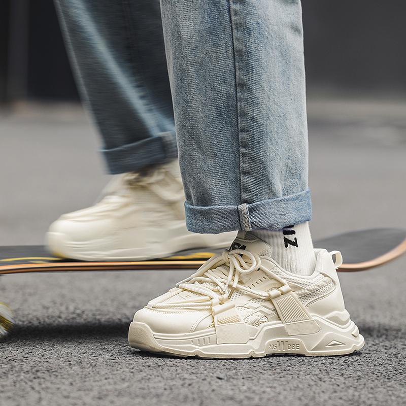Нескользящие износостойкие модные ретро уличные кроссовки на толстой подошве для взрослых, повседневная спортивная мужская обувь, обувь для папы